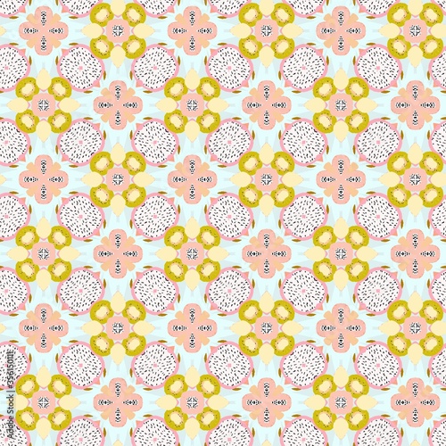 Abstract bright pattern with various shades seamless pattern design composition. Wallpaper, background. Eps 10