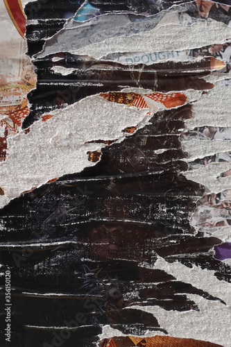 Wallpaper Mural layers of torn posters abstract grunge background Torontodigital.ca