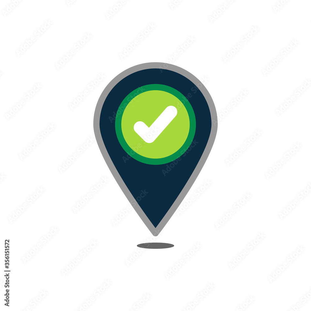 Location, pointer pin with check mark filled outline icons. Vector illustration. Editable stroke. Isolated icon suitable for web, infographics, interface and apps. Location, pointer pin with check mark filled outline icons. Vector illustration. Editable stroke. Isolated icon suitable for web, infographics, interface and apps.
