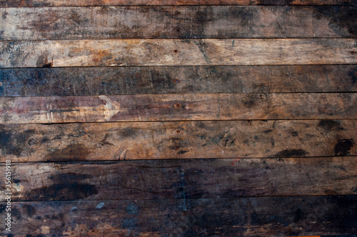 The surface of old wood is used for making the background.