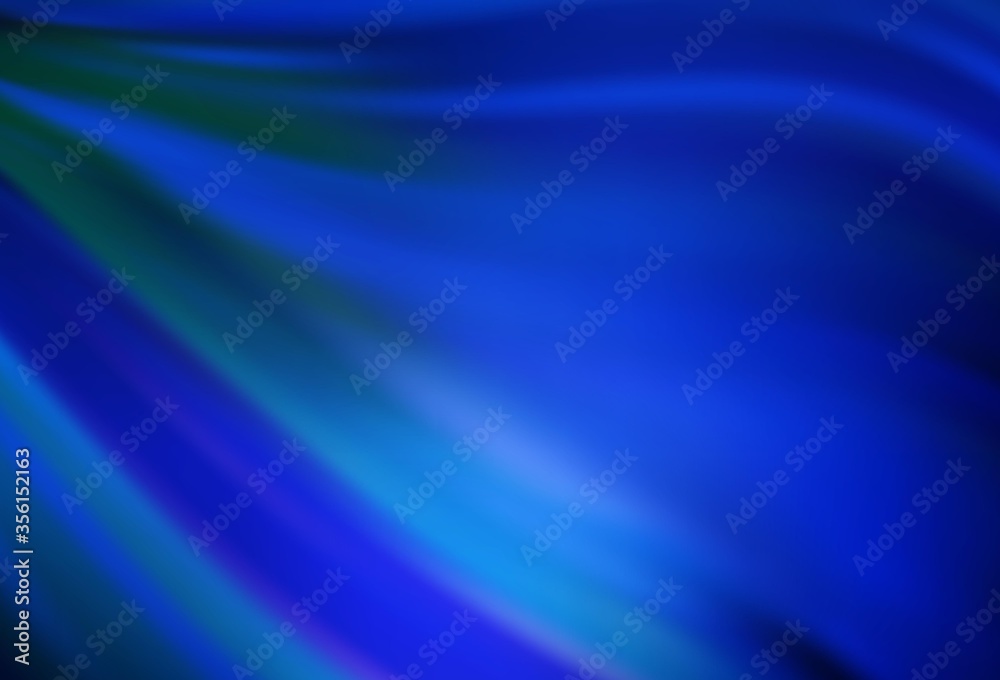 Dark BLUE vector blurred bright pattern. Colorful abstract illustration with gradient. Background for designs.