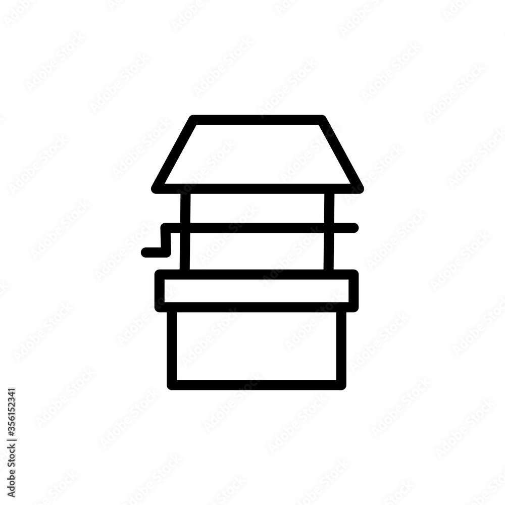 Well, farm icon. Simple line, outline vector elements of agriculture icons for ui and ux, website or mobile application Well, farm icon. Simple line, outline vector elements of agriculture icons for ui and ux, website or mobile application