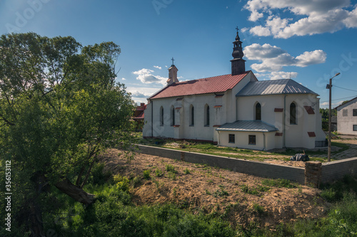 Obraz na płótnie Church Of Archangel Michael in Inowlodz, Lodzkie, Poland w salonie
