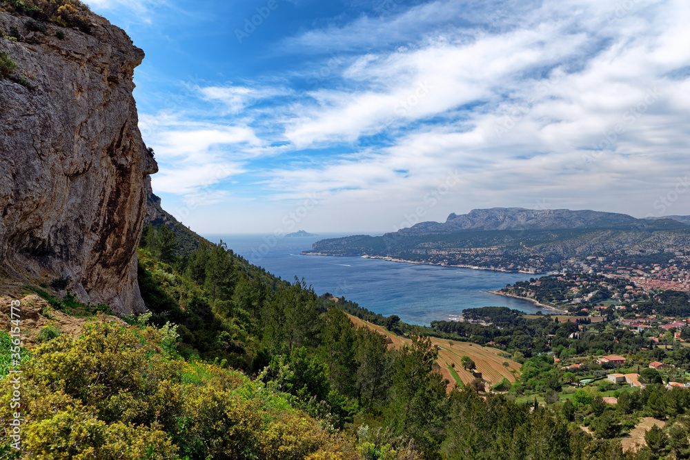 Fototapeta premium Cassis coast in the french riviera