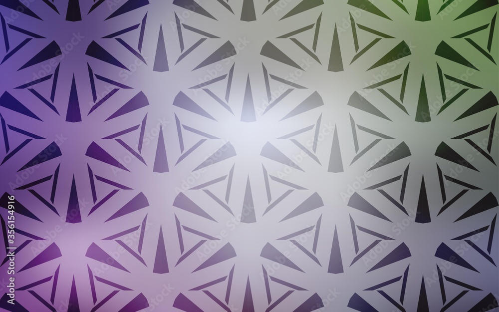  layout with lines, triangles. Triangles on abstract background with colorful gradient. Best design for poster, banner.