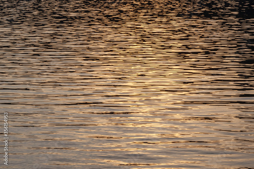 water surface texture at sunset