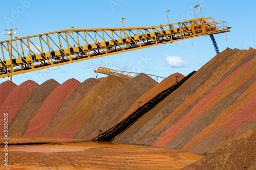 Iron ore stock pile