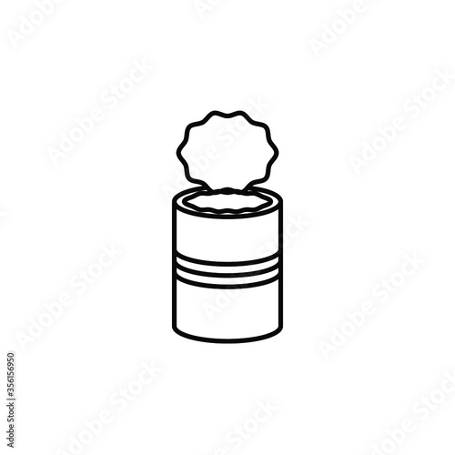 Tin can icon template