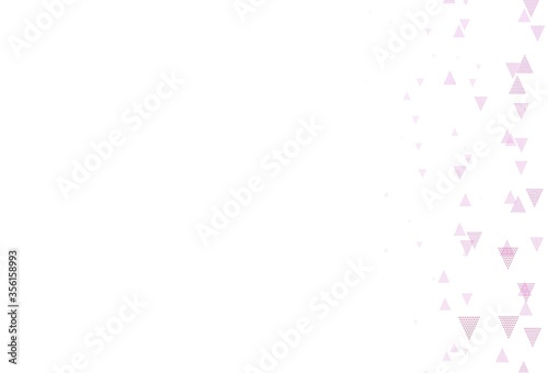 Light Purple  Pink vector layout with lines  triangles.