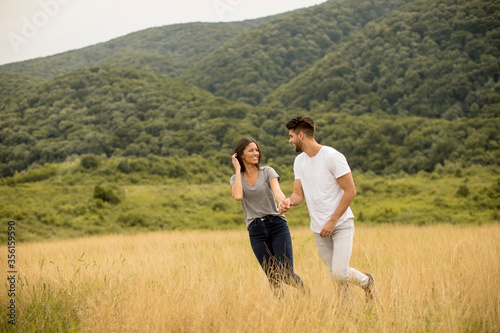 Happy young couple in love ...