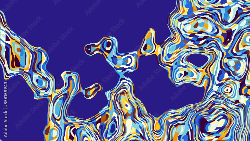 Wavy abstract futuristic background