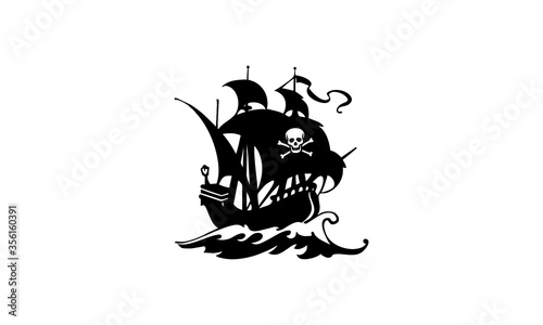 ship, pirate, sailboat, pirate ship, sea
