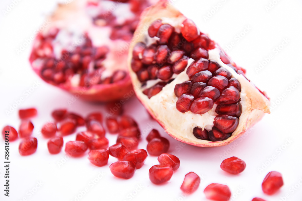 pomegranate isolated on white background pomegranate isolated on white background