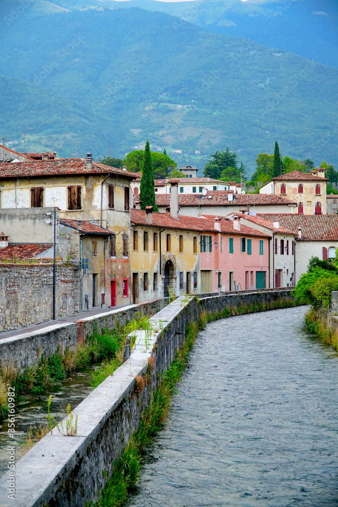 Obraz premium Vittorio Veneto is a city and comune situated in the Province of Treviso, in the region of Veneto, Italy, in the northeast of the Italian peninsula, between the Piave and the Livenza rivers.