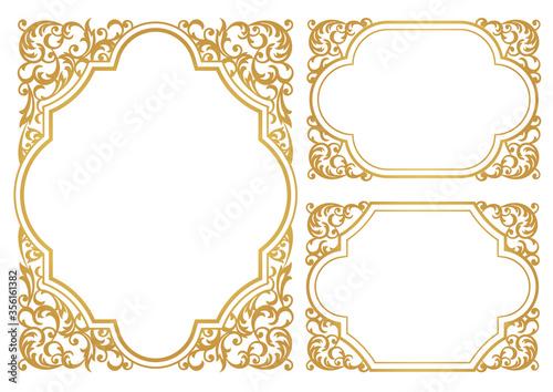set of decorative frames