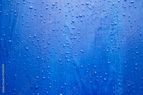 raindrops, drops on metal, rain