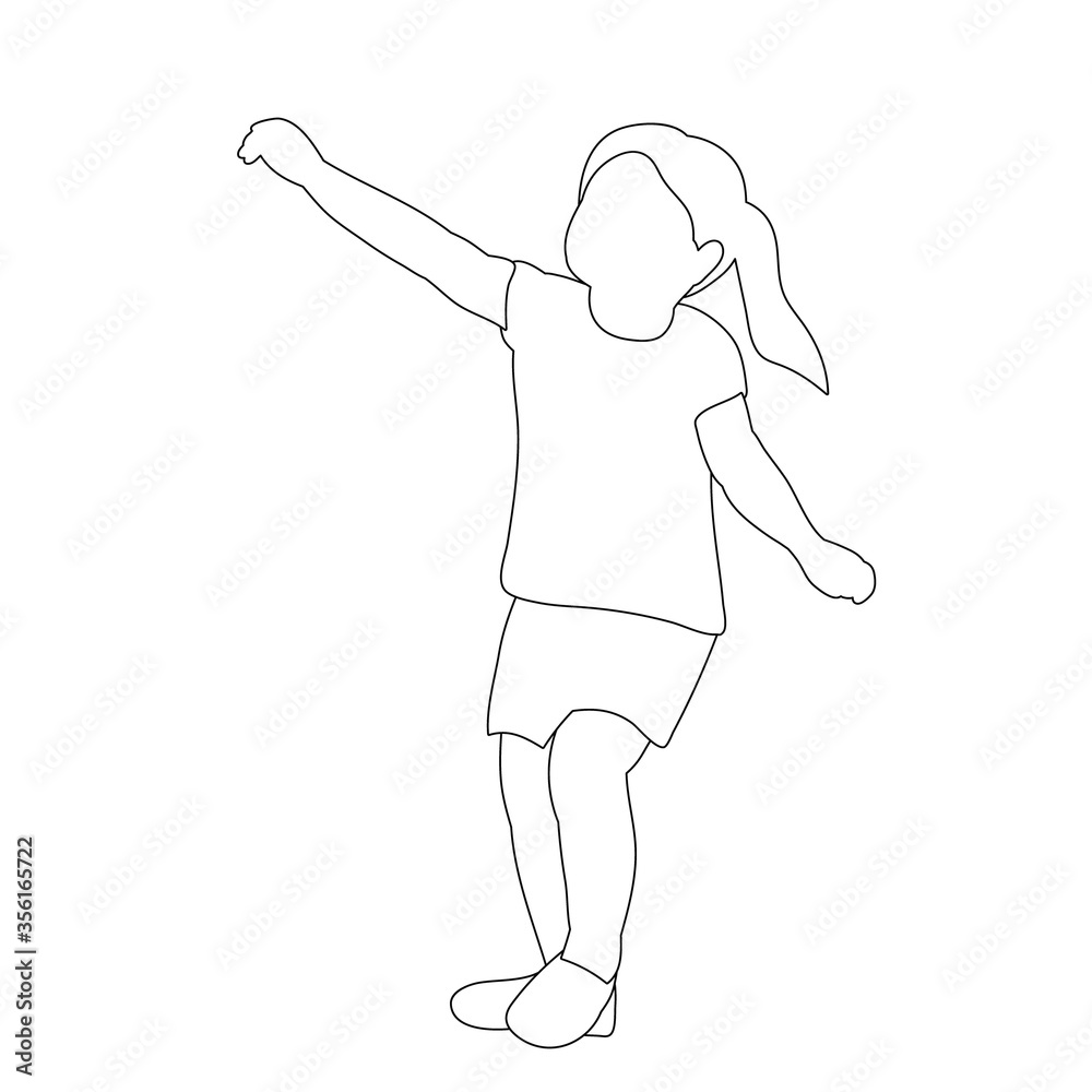 sketch child, icon, girl in a dress sketch child, icon, girl in a dress