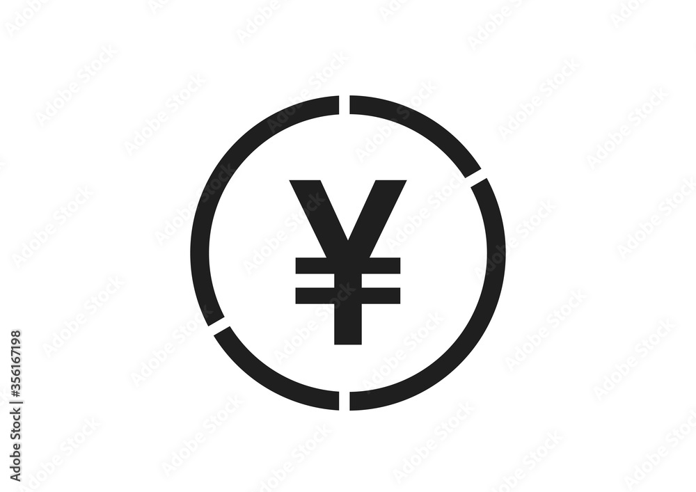 japanese yen icon. isolated vector banking and money symbol japanese yen icon. isolated vector banking and money symbol