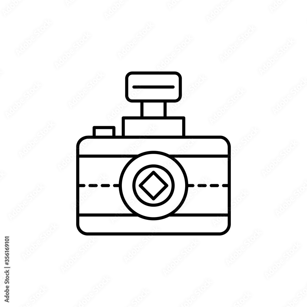camera, tool icon. Simple line, outline vector elements of archeology for ui and ux, website or mobile application camera, tool icon. Simple line, outline vector elements of archeology for ui and ux, website or mobile application
