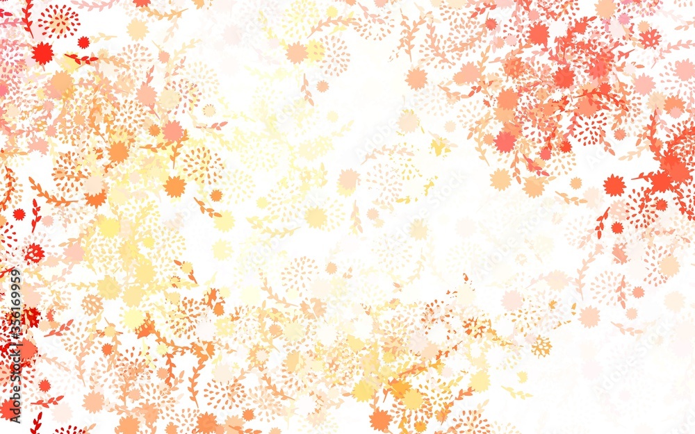 Light Red vector elegant pattern with flowers Light Red vector elegant pattern with flowers