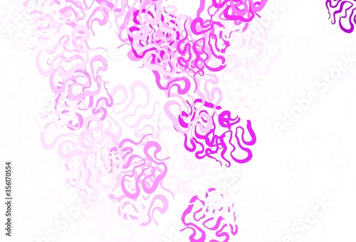 Light Purple  Pink vector texture with abstract forms.