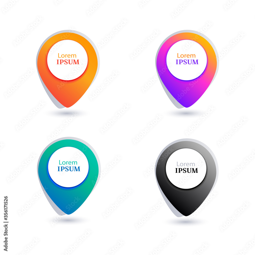Vector design elements, navigation icons. Bright buttons vector illustration Vector design elements, navigation icons. Bright buttons vector illustration
