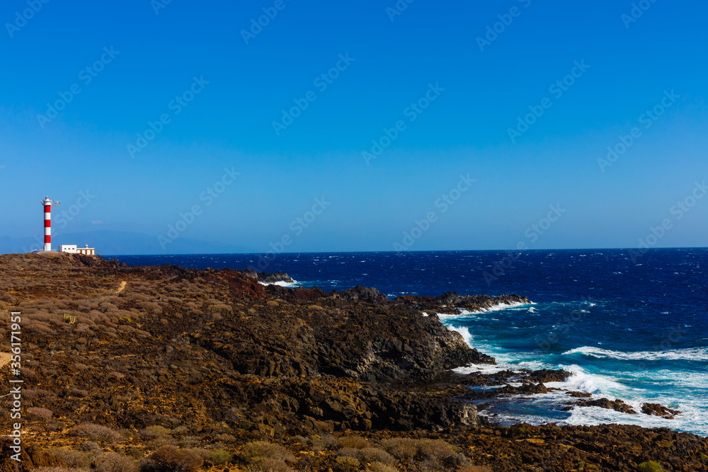 Atlantic ocean wild coast, Tenerife, Canary islands, Spain