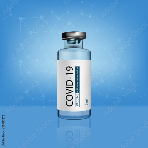 Vaccine anti-virus transmission, anti corona virus. vector and illustration.