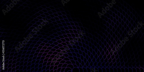 Dark Purple vector background with spots. Abstract decorative design in gradient style with bubbles. Pattern for websites.