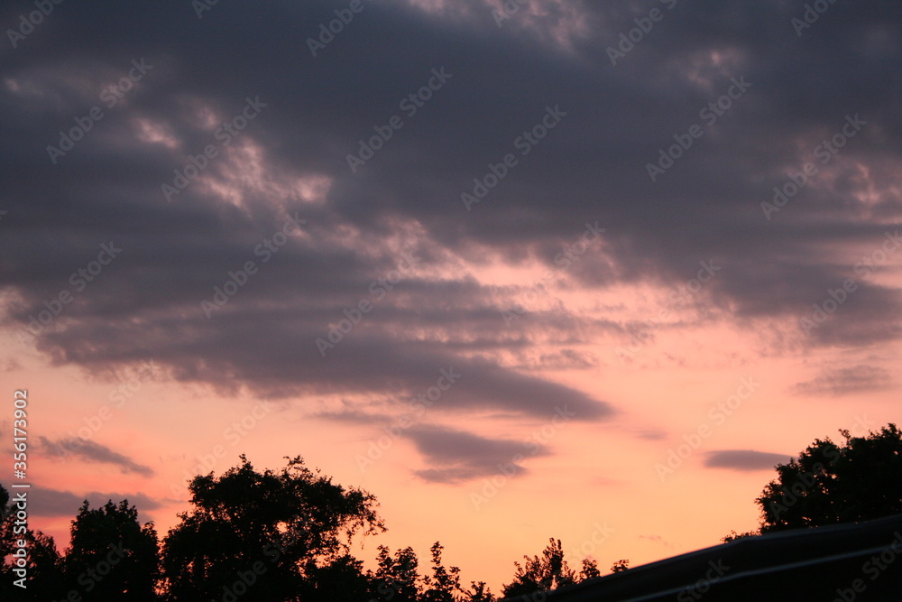 Fototapeta premium sunset in the sky