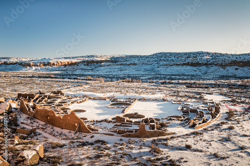 Vászonkép Pueblo Bonito is the largest great house in Chaco Culture NHP