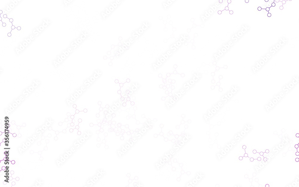 Light Purple vector pattern with artificial intelligence network.