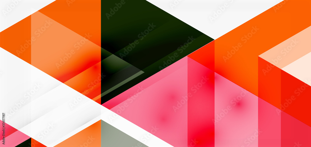 Geometric abstract background, mosaic triangle and hexagon shapes. Trendy abstract layout template for business or technology presentation, internet poster or web brochure cover, wallpaper Geometric abstract background, mosaic triangle and hexagon shapes. Trendy abstract layout template for business or technology presentation, internet poster or web brochure cover, wallpaper