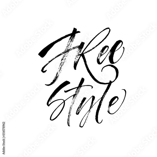 Free style postcard. Hand drawn brush style modern calligraphy. Vector illustration of handwritten lettering. 