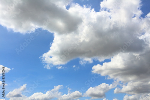 Blue sky and white clouds, beautiful nature