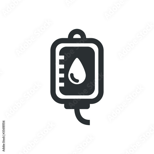 Blood bag icon
