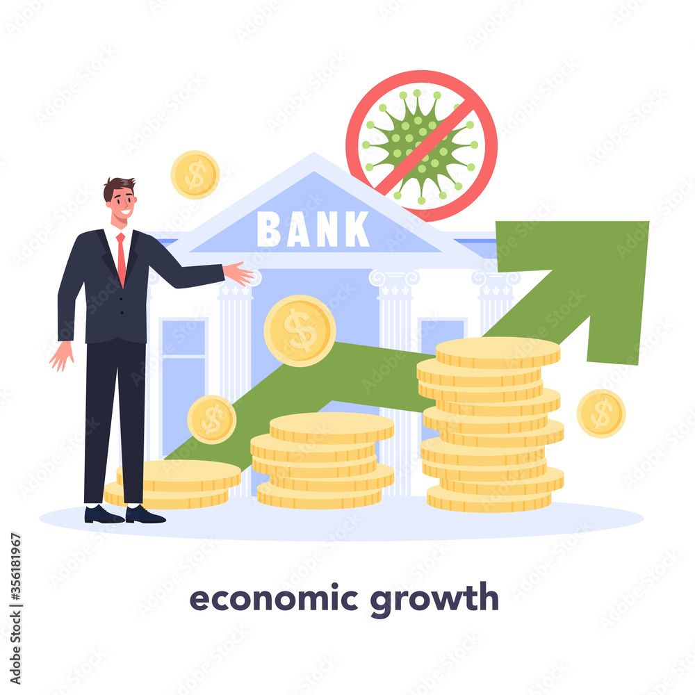 Economic finance growth with rising up graph and money increase. Economic finance growth with rising up graph and money increase.