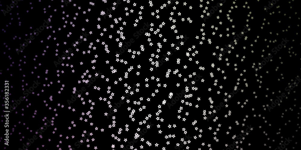Dark Pink, Green vector pattern with abstract stars. Decorative illustration with stars on abstract template. Pattern for websites, landing pages.