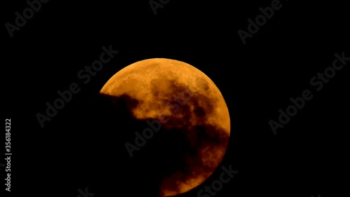 Full moon at its perigee during the supermoon
