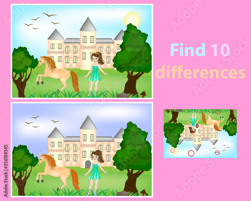 Game for children find differences