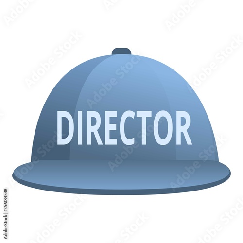 Stage director cap icon. Cartoon of stage director cap vector icon for web design isolated on white background