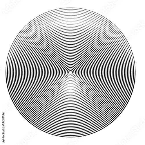 Lines in Circle Form . Spiral Vector Illustration .Technology round Logo . Design element . Abstract Geometric shape .