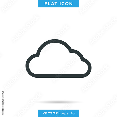 Cloud Icon Vector Design Template. 