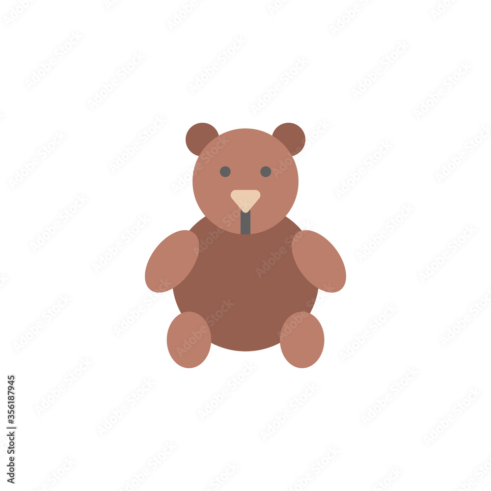 Teddy bear icon. Simple color vector elements of Children's day icons for ui and ux, website or mobile application