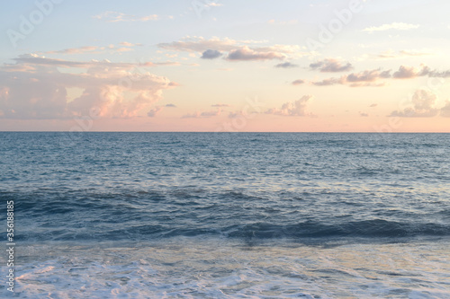 Beautiful clouds over the sea