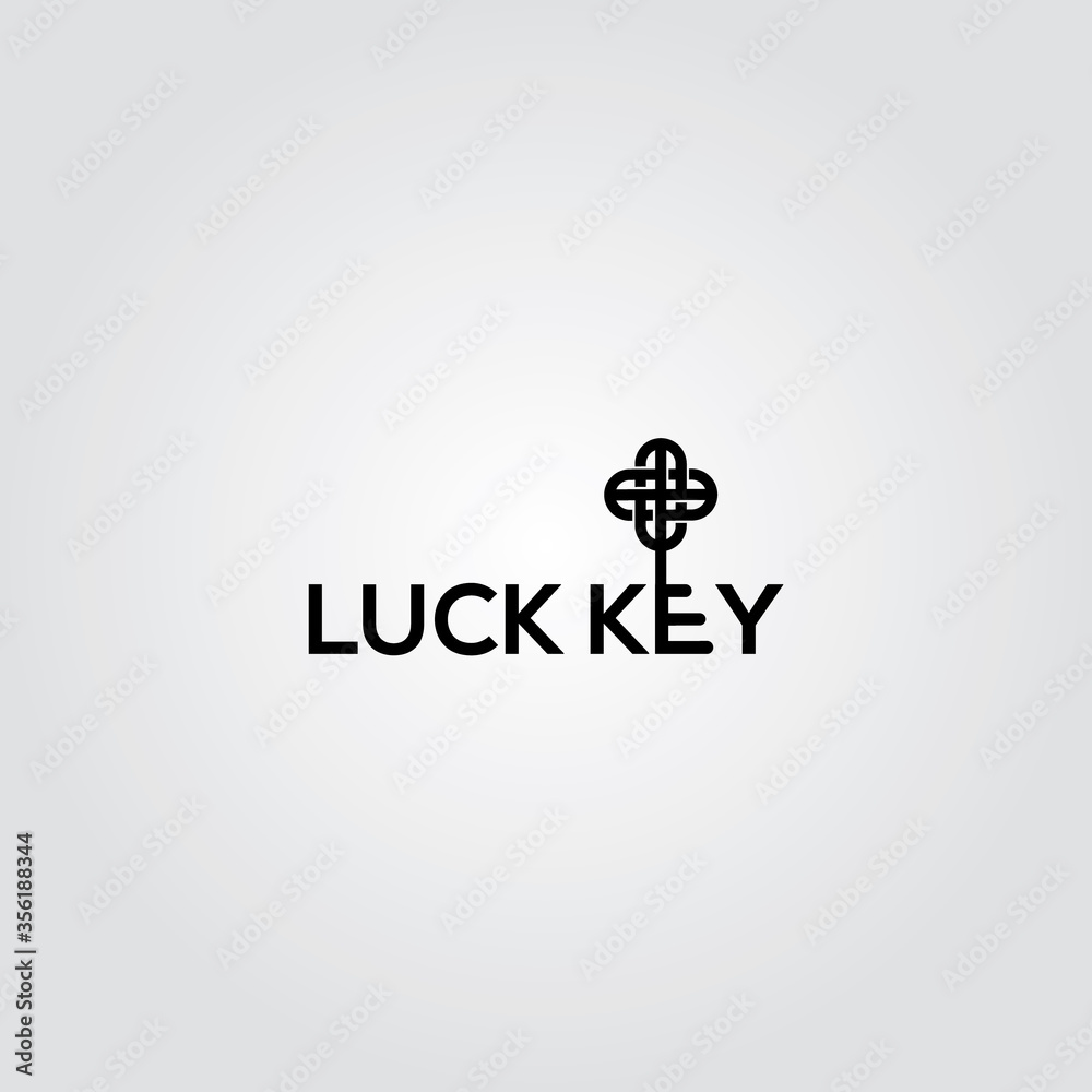 Fototapeta premium Key luck to success