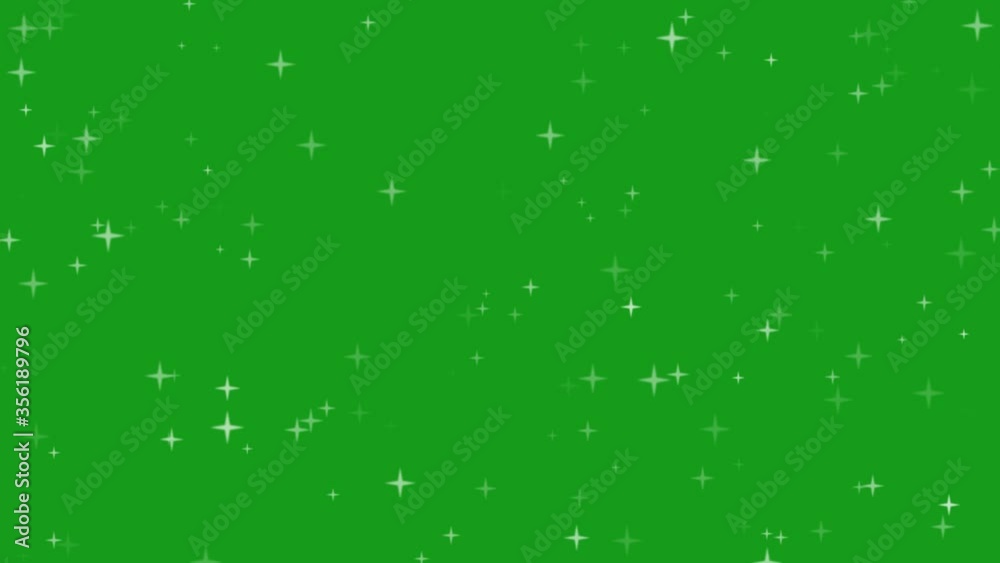 Falling stars motion graphics with green screen background Falling stars motion graphics with green screen background