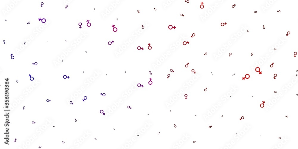 Light Pink, Yellow vector texture with women's rights symbols. Light Pink, Yellow vector texture with women's rights symbols.