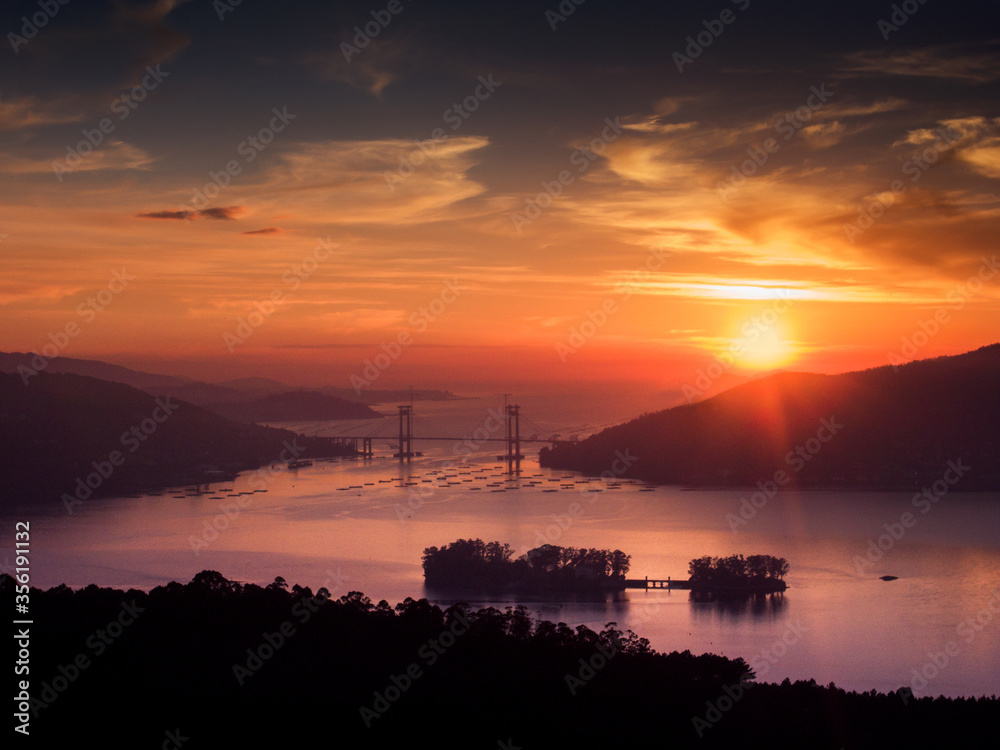 Atardecer Ría de Vigo