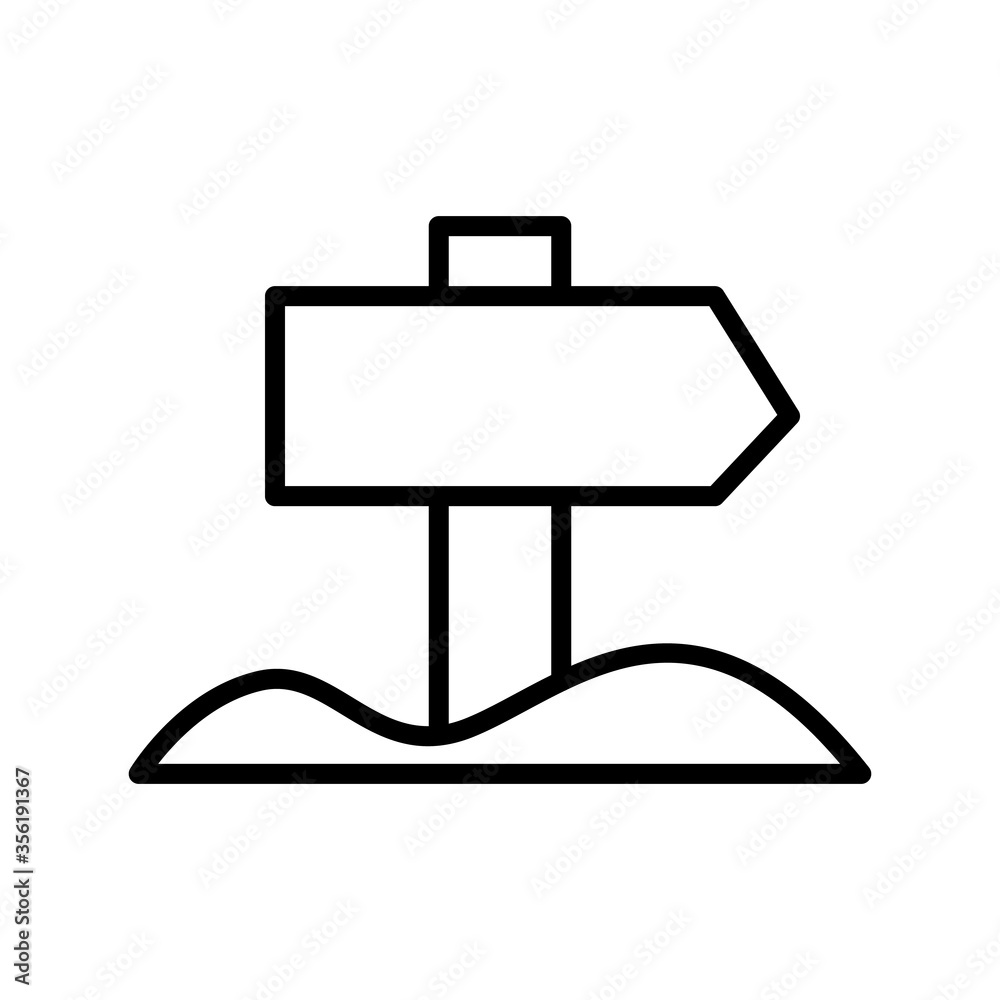 Sign, desert icon. Simple line, outline vector elements of wilderness icons for ui and ux, website or mobile application Sign, desert icon. Simple line, outline vector elements of wilderness icons for ui and ux, website or mobile application